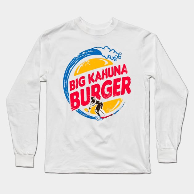 Big Kahuna Burger Long Sleeve T-Shirt by Hey Daddy Draws